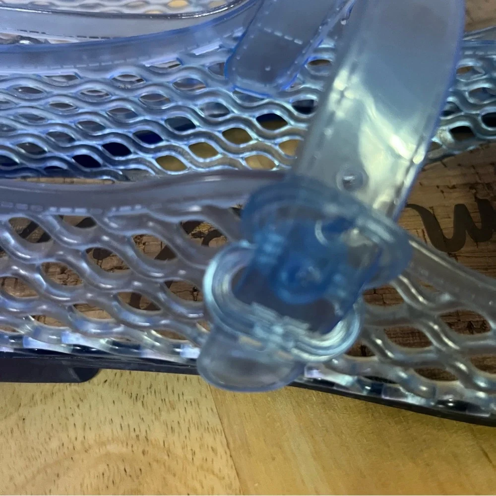 Sam Edelman Michaela Soft Blue Jelly Mary Jane Flat‎ Size 8 - Picture 3 of 10